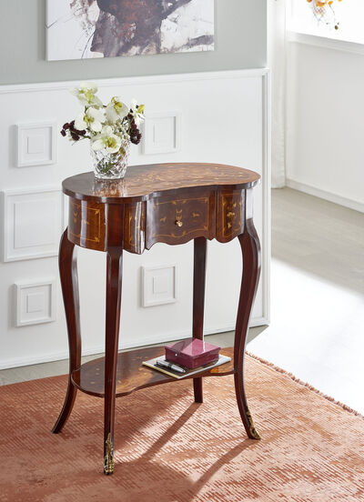 Konsolentisch aus Massivholz 