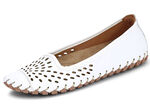 Gemini Slipper aus Rind-Nappaleder WEISS