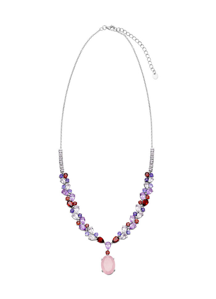 Zauberhafte Halskette mit echten Edelsteinen 