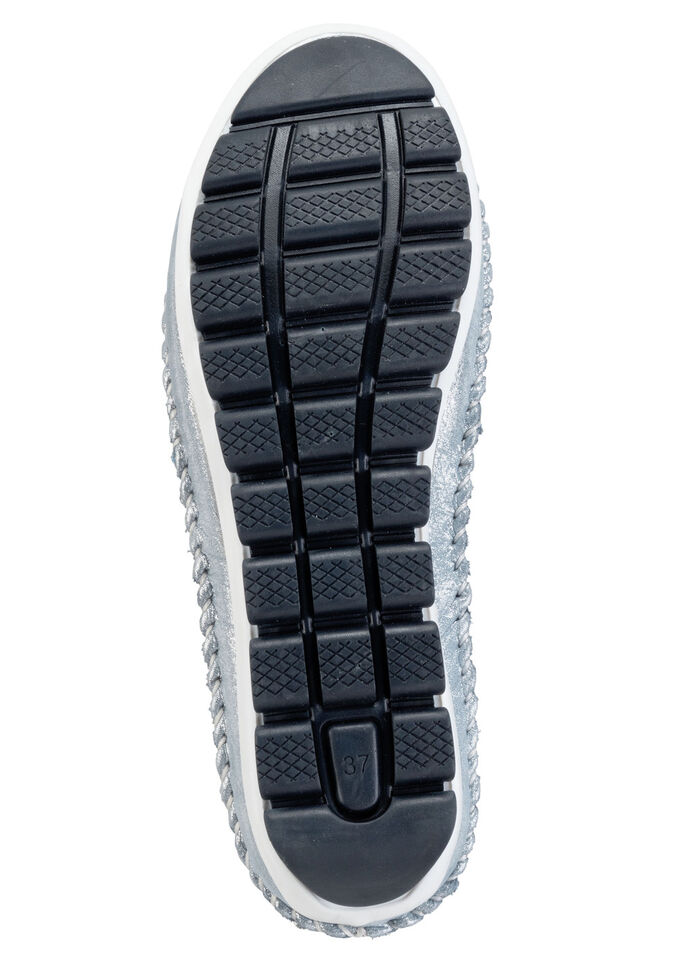 Gemini Mokassin-Slipper aus weichem, glänzend geprägtem Nappaleder JEANSBLEU