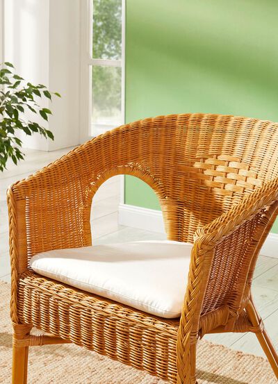 Halbrundes Sitzkissen mit Schaumstofff&uuml;llung 