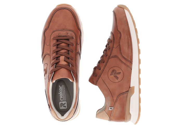 Sneaker aus Nappaleder COGNAC