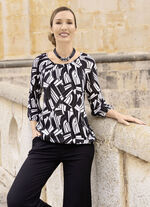 Tunika mit elastischen Abschlüssen 