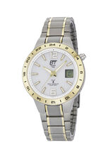 ETT-Funk-Solar-Herrenuhr mit Titanbandgehäuse 