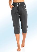 Caprihose mit Zierband ANTHRAZIT