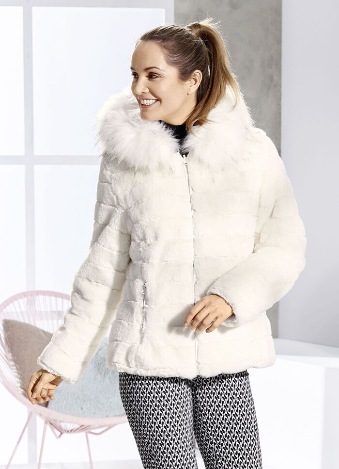 Wendejacke mit fester Kapuze 