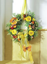 Wandkranz mit Schmetterlinge 