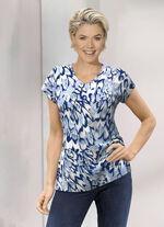 Shirt mit &uuml;berschnittener Schulterpartie 