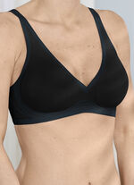 Naturana BH mit herausnehmbaren Pads SCHWARZ