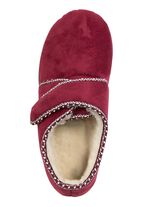 Warme Damen-Hausschuhe, Weite H, mit Klettverschluss 