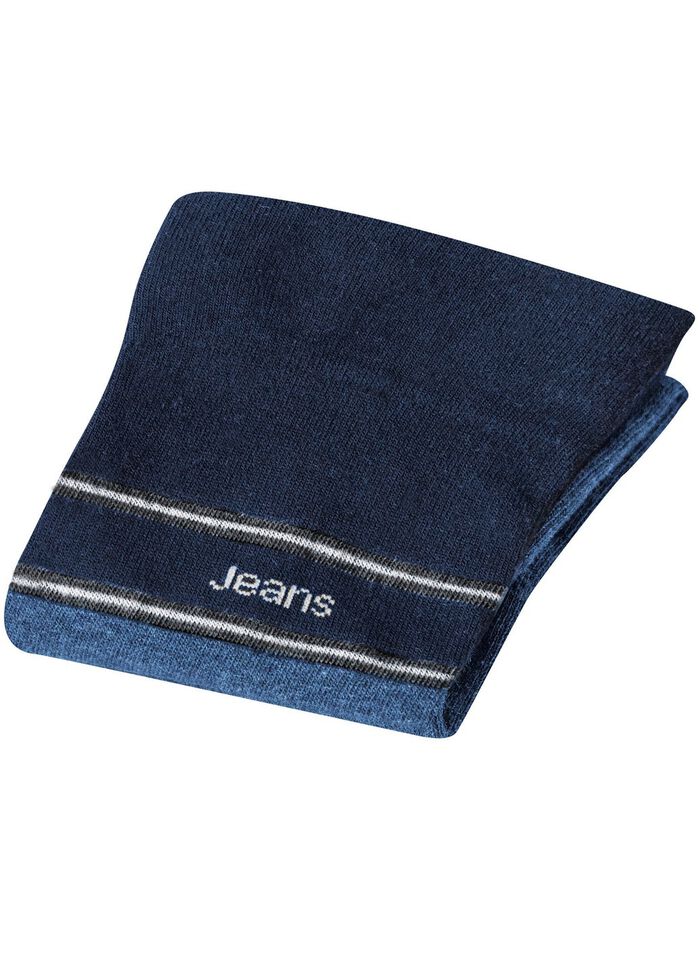 F&uuml;nferpack Socken mit druckfreiem Bund 