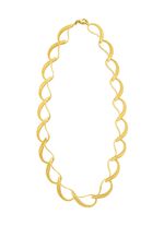 Vergoldete Halskette aus Silber  
