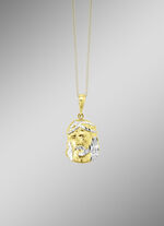 Diamantierter Anhänger in Bicolor 