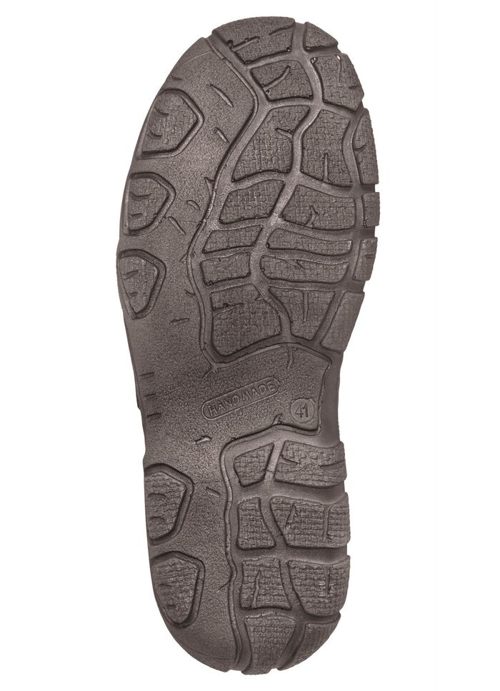 Klett-Slipper mit Kontrast-Eins&auml;tzen BLAU-COGNAC