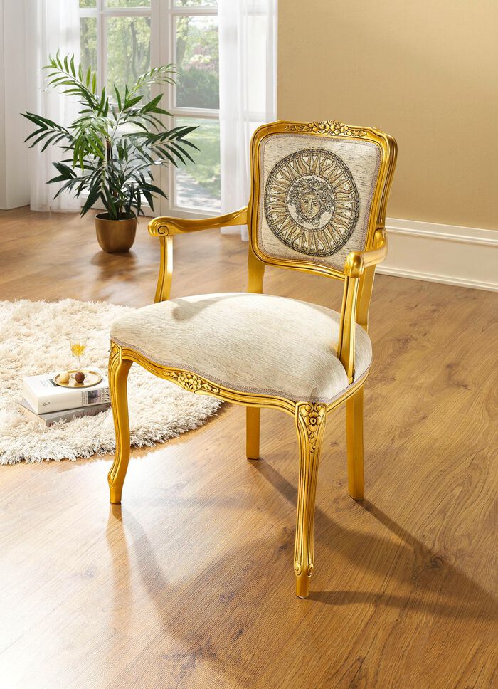 Armlehnenstuhl mit Federkernpolsterung 