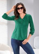 Sportives Shirt mit Biesenzier 