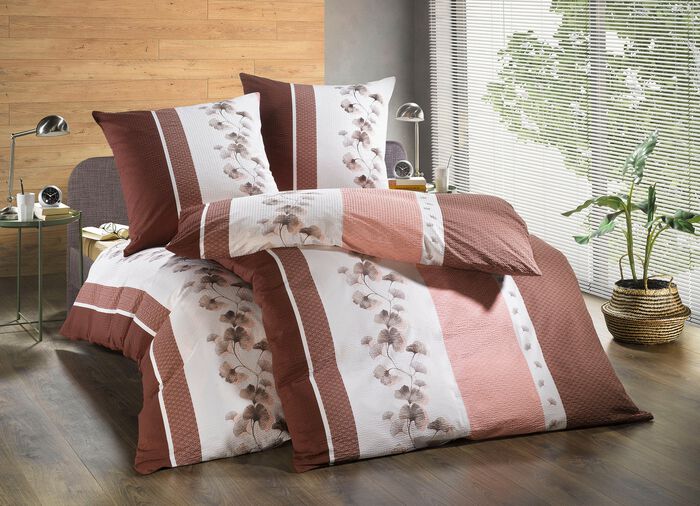 Bettw&auml;sche-Garnitur mit Rei&szlig;verschluss 