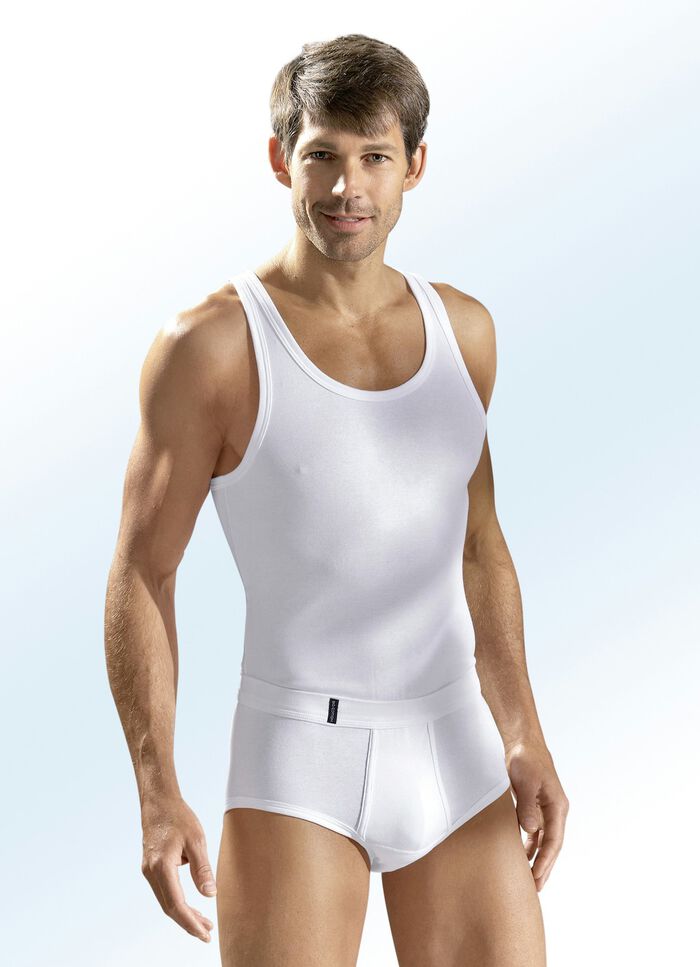 Dreierpack Sportjacken aus Feinripp, weiß, Bio-Baumwolle 