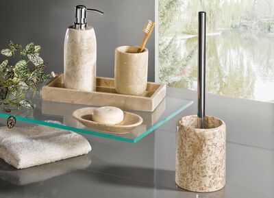 Badezimmer-Accessoires aus Marmor 