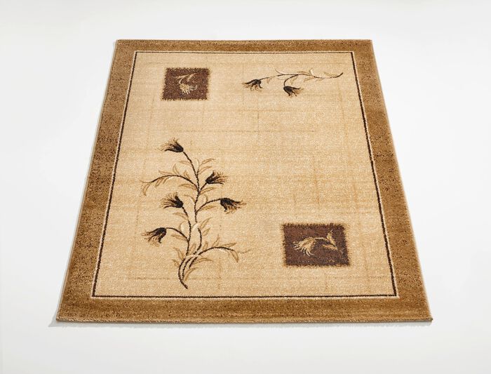Br&uuml;cken und Teppiche mit Pflanzen- und Rankenmotiv BEIGE
