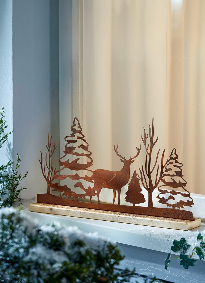 Winterlandschaft Gibacht in edler Rostoptik 