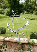 Sonnenuhr aus wetterfestem, rostfreiem Edelstahl 