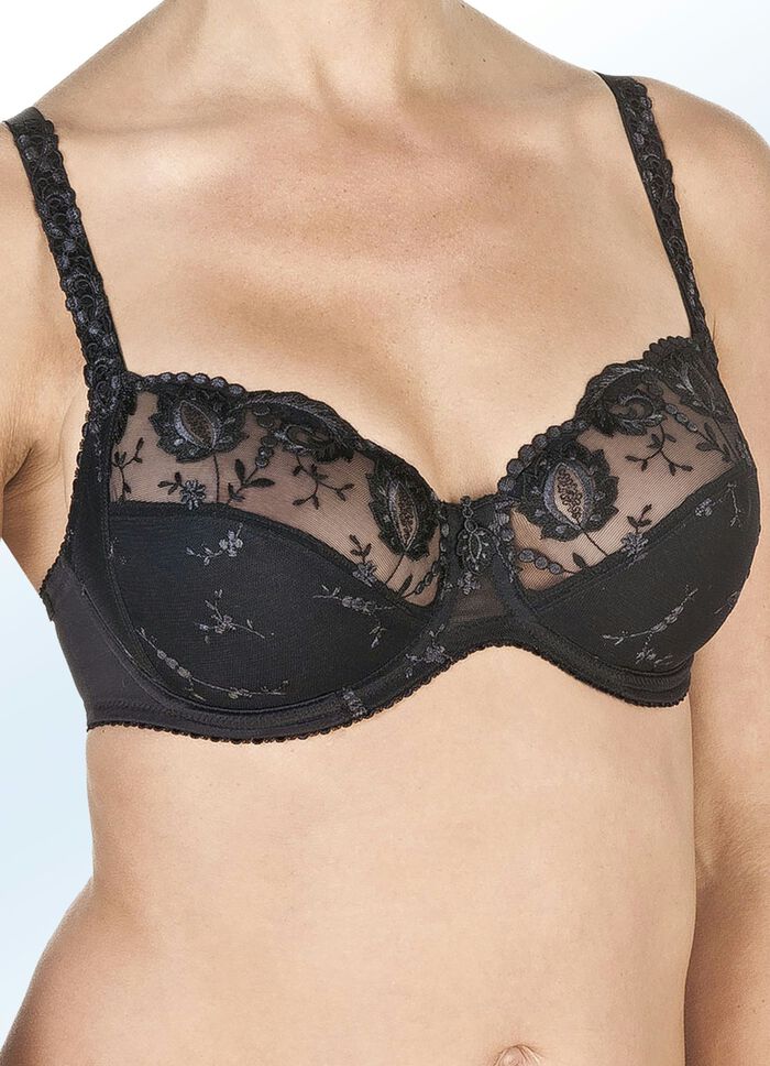 Felina Conturelle-B&uuml;gel-BH mit Stickereispitze SCHWARZ