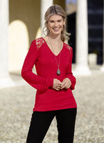 Unifarbene Shirt-Tunika 