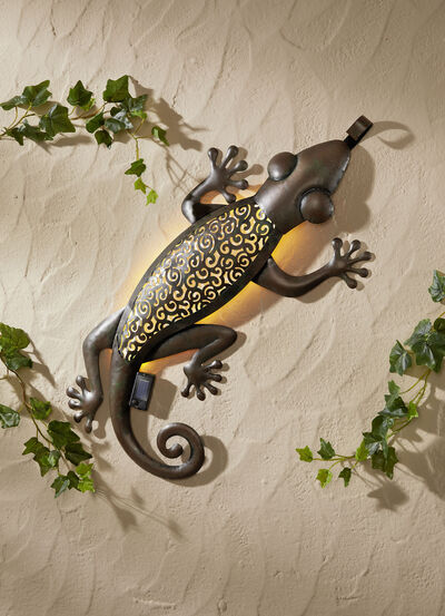 Solar-Gecko aus Eisen 
