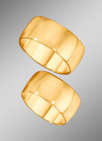 Leicht gewölbter Trauring in Hochglanz 