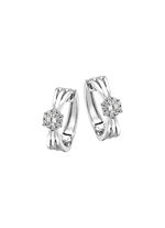 Elegante Creolen mit synth. Zirkonia 