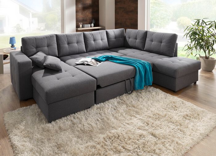 Polsterm&ouml;bel mit Bettfunktion verschiedene Ausf&uuml;hrungen 