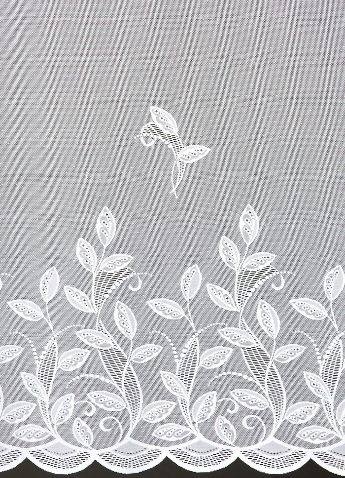 Blumenfenster-Store mit Universalschienenband 