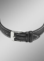 Modische, sportliche Damen-Lederarmbanduhr 