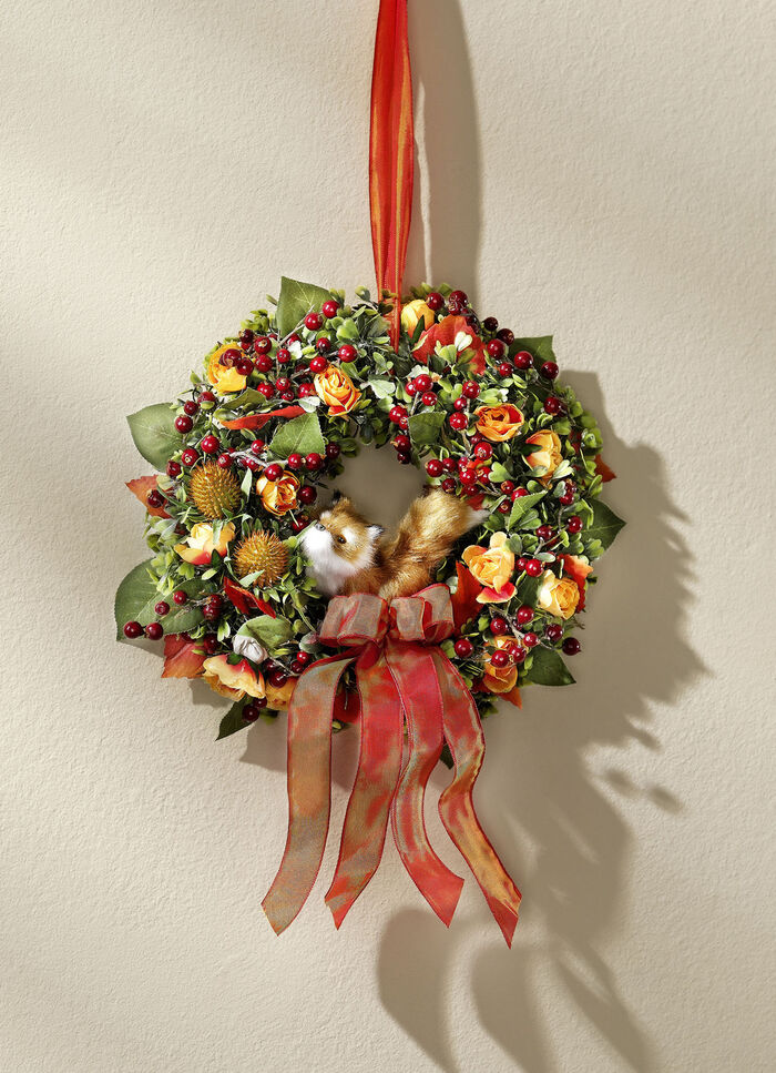 Farbenfroher Wandkranz 