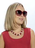 Rot-wei&szlig;e Kugelkette 