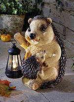 Wetterfester Igel mit Laterne 