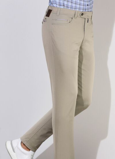 "Br&uuml;hl"-Hose mit Bund&uuml;bertritt in 3 Farben 