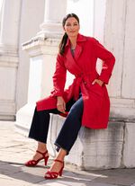 Trenchcoat mit G&uuml;rtel 