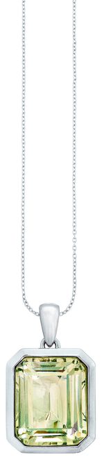 Effektvoller Anh&auml;nger mit echt gr&uuml;nem Amethyst 