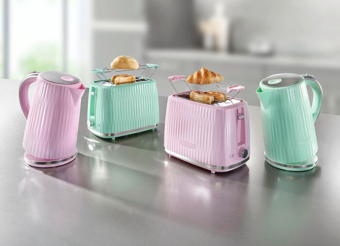 Russell Hobbs Fr&uuml;hst&uuml;cksserie Eden aus Hochglanz-Kunststoff ROSA