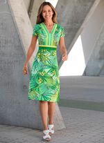 Kleid mit farbbrillantem Inkjet-Druck 