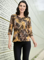 Tunika mit transparenten Ärmeln 