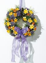 Wandkranz mit Textilschleifenband 