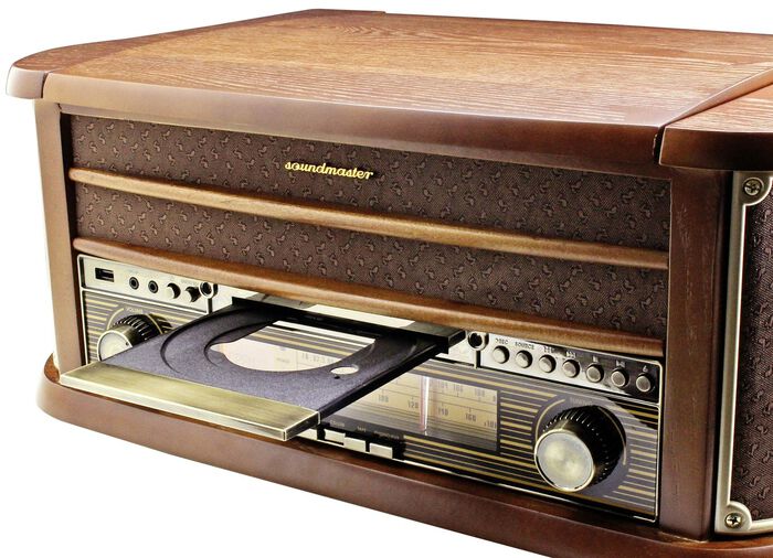 Nostalgie-Stereoanlage mit MP3-Direktaufnahmefunktion 