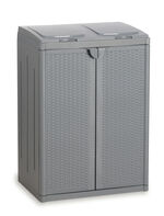 Abfallsammler für 2 oder 3 Müllbeutel HELLGRAU