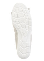 Caprice, schicke Damen-Ballerinas, Weite G, mit Gummizug PERLWEISS