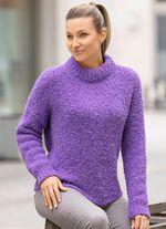 Pullover aus Boucl&eacute; mit Alpaka  