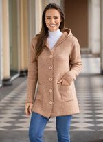 Strickjacke mit Kapuze 