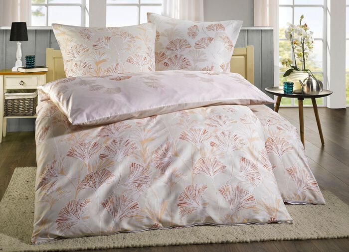 Mako-Satin Bettw&auml;sche-Garnitur BEIGE